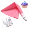 9pcs/Set Silicone Kitchen Accessories Icing Piping Cream Pastry Bag+7PCS Plastic Nozzle +Coupler Converter Cake Decorating Tools. 