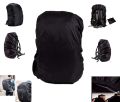 Heavy Waterproof Nylon rain Cover and dust Elastic Adjustable rain Cover 100% Waterproof with Pouch for Laptop Bags and Backpacks School Bag, Luggage Bag Cover - (30L-40L Black). 