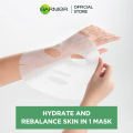 Garnier Skin Active Pure Charcoal Black Algae Tissue Face Mask, Pore Tightening 28 g. 