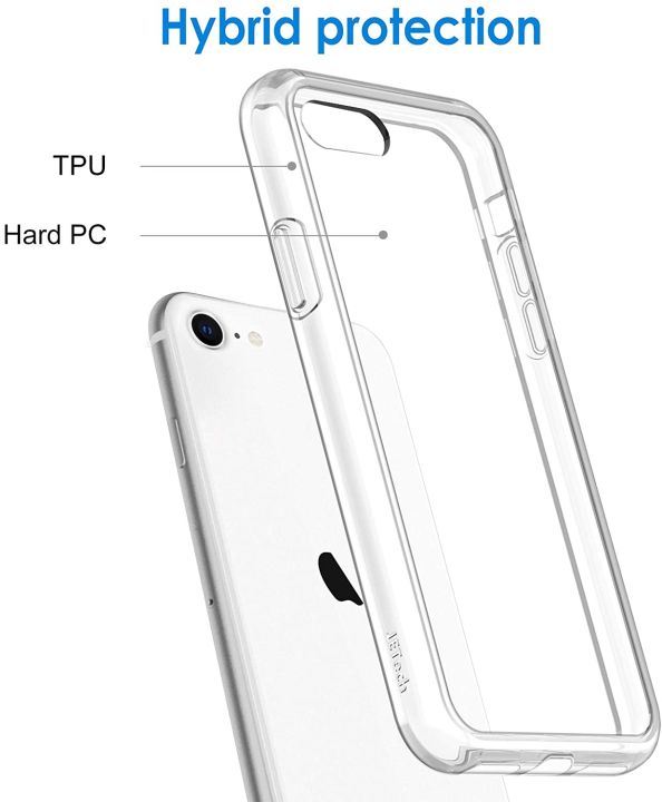 iPhone%208,%204.7-Inch,%20Shockproof%20Bumper%20Cover,%20Anti-Scratch%20Clear%20Back%20(Clear)%20-%20Image%208