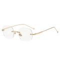 Unisex Fashion Anti Blue Light Glasses Clear Glasses Computer Glasses WYB Style Rimless Eyeglasses Plain Eyewear Face Decor. 