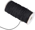 200 Yards 2mm Elastic Cord Stretch String Elastic Beading Cord Elastic Thread for Jewelry Making DIY Crafts (Black). 