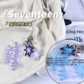 3pcs/set Kpop SEVENTEEN Keyring Keychains Acrylic Double-sided Pendant. 