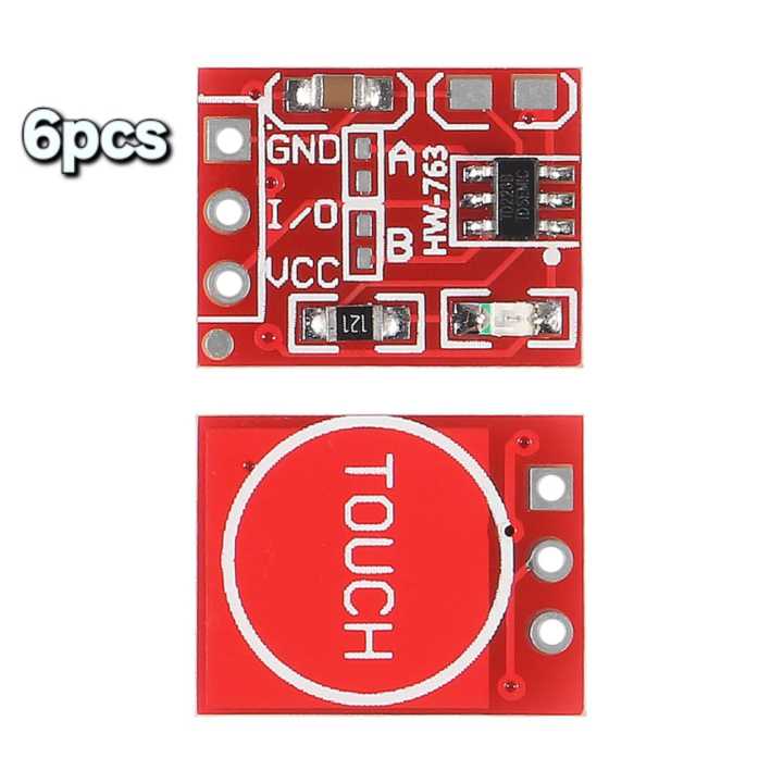 TTP223 Capacitive Touch Switch Button Sensor Module | Self Lock | DIY Electronics, Arduino Projects, Low Voltage Touch Module for Home Automation & Hobby Projects