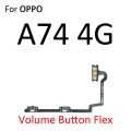 Power ON OFF Mute Switch Control Key Volume Button Flex Cable Parts For OPPO A54 A53s A53 Global A52 A74. 