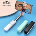 mTec Mini Selfie Stick M1 Bluetooth Rotatable Fold-Able Portable Selfie Stick Extendable Length Monopod for All Mobiles up-to 6.7” Display Support Tripod. 