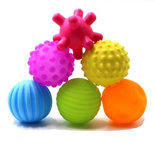 Baby Toys Ball 6PCS Chu Chu Cute Baby Bath Toys Wash Play Soft Rubber toy for kids