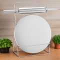 Stainless Steel Top Quality Belna Chakla / Roti Maker / Rolling pin And round circle with high quality stand. 