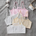 Girls underwear vest development period primary school students 9-12-15 years old girl cotton big children's bra sling tube top. 