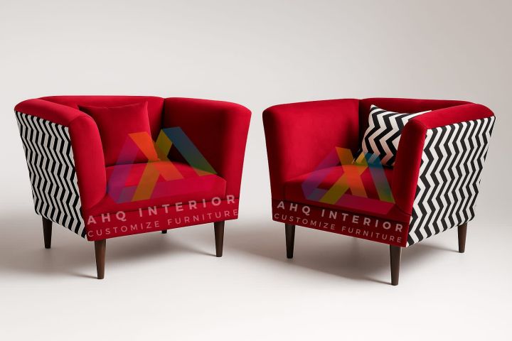 2 Seater Luxury Sofa Pair (1+1) – Attractive Design with 2 Free Cushions, Customize in All Colors, Perfect for Living Room, Bedroom & Home Decor.