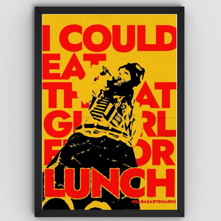 Premium Crystal Wooden Frame Billie Eilish Aesthetic Poster | “I Could ...