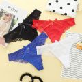 Women T-back Panties 2021 Sexy Women's Thongs Fashion Floral Lace G Strings Female Soft Comfortable Lingerie Underwear. 