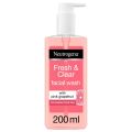 NEUTROGENA - Facial Wash, Fresh & Clear, Pink Grapefruit, 200ml. 