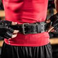 Leather Weightlifting Belt for Men & Women - 4 & 6 Inch Padded Gym Belt for Deadlift, Squat & Powerlifting - Heavy Duty Fitness Back Support with Steel Buckle & Suede Lining. 