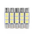 10Pcs 3-SMD 29-30mm 6641 Fuse LED Bulb Vanity Mirror Light Sun Visor L Auto. 