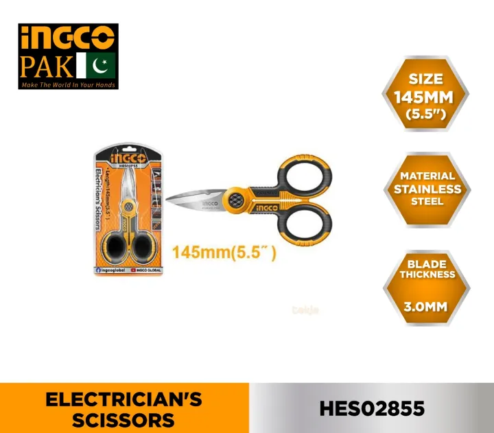 Ingco%20Electrician's%20Scissors%205.5"%20-%20Image%202