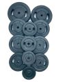 1 KG Single Plate For Weight Lifting High Quality Professional Rubber Weight Plates 1 inch Hole. 