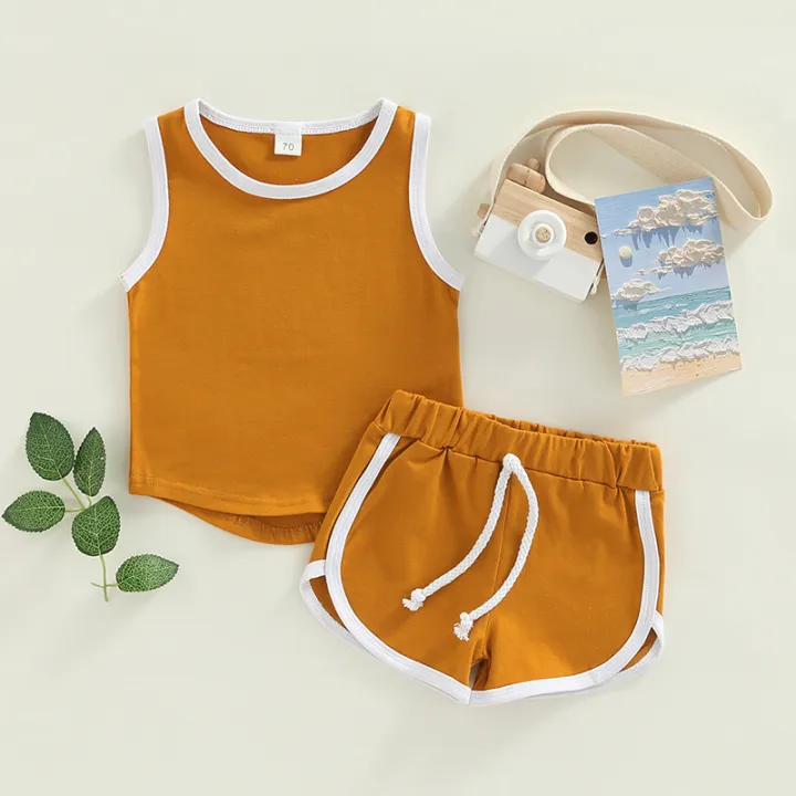 Baby%20Boys%20Tanks%20Tops%20+%20Shorts,%20Sports%20Casual%20Style%20Elastic%20Waist%20Drawstring%20Summer%20Clothing%20-%20Image%207