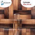 50ml Graduated Cylinder, Borosilicate 3.3 Glass, Single Metric Scale, IwakiPyrex. 