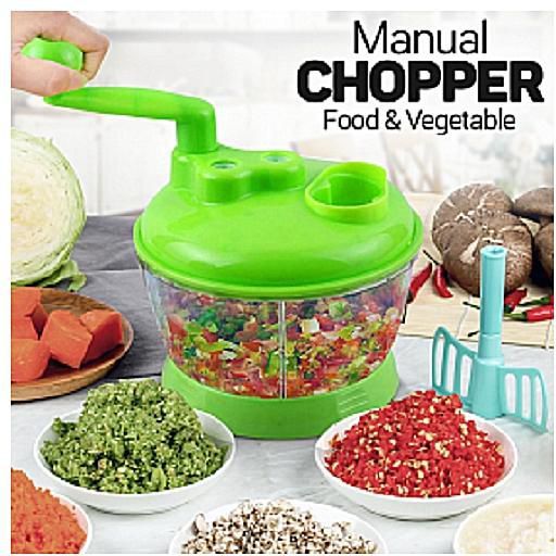 Manual Handy Chopper with sharp blades use for chopping vegetables, fruits, meats and salad