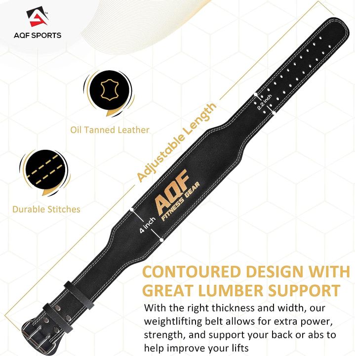 AQF%20Weightlifting%20Belt%20for%20men%20Gym%20Fitness,%204"%20Padded%20Lumbar%20Back%20Support,%207mm%20Thick%20Leather%20Training%20Belt%20with%2011%20Adjustable%20Holes%20(Medium)%20-%20Image%204