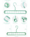 Space Saving 9 Hole Closet Clothes Magic Hangers Organizer. 
