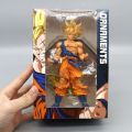 Dragon Ball Goku Super saiyan Figure Collectible PVC 17 cm Super Saiyan Son Goku with power up rings Action Figure Model Toy dragonballz decor Anime manga dragonball z Goky vegeta super saiyan action figure anime manga collectible. 