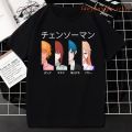 Anime Chainsaw Man Kobeni T Shirt Denji Hills Power Hawaii Manga Tops Novelty Unique Short-sleev Tees Oversized T-Shirt. 