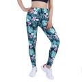 1 【HOT】 YRRETY Women Leggings Leaf Floral Print Push Up Fitness Slim Fashion Patchwork High Waist Mujer Polyester Ankle Length Bottom. 