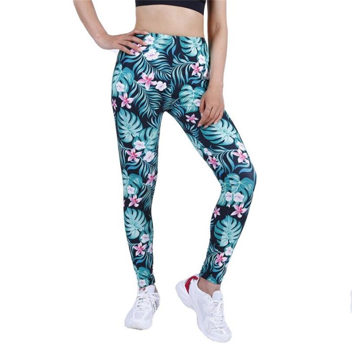 1%20%E3%80%90HOT%E3%80%91%20YRRETY%20Women%20Leggings%20Leaf%20Floral%20Print%20Push%20Up%20Fitness%20Slim%20Fashion%20Patchwork%20High%20Waist%20Mujer%20Polyester%20Ankle%20Length%20Bottom%20-%20Image%203