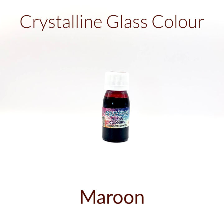Glass Colours Crystalline for glass painting. 30 ml bottle. Available in different crystalline glass paints