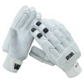 WB White Black Cricket Batting Gloves. 