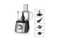 Geepas 1200W Compact Food Processor | Multifunctional Electric Chopper with Shredder & Grater Attachments | 1.2L Bowl Capacity | Stainless Steel & Dough Blades Included - 2 Years Warranty. 