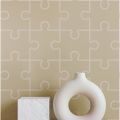 Jigsaw Puzzle Pattern Stencil for Coloring Scrapbooking Embossing Decorative Template. 
