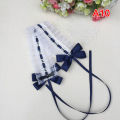 Lolita Tiara Headband Lolita Lace Bow knot Ribbon Maid Diy Headband. 