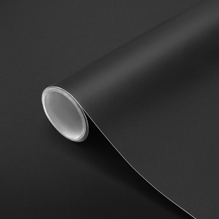 Black Sticker In Wall Modern Matte Black Vinyl Decal - Self-Adhesive, Easy Install, Wall ...