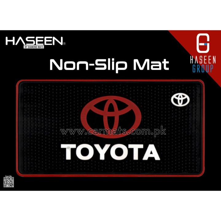TOYOTA DASH MAT DIAMOND NON-SLIP SERIE STICKY MAT DASHBOARD MAT LOGO MAT PHONE HOLDER MAT SILICON MAT NON-SLIP PAD MAT ANTI SKID MAT MOBILE MAT RUBBER MAT GEL PAD MAT CAR MAT FLOORE MAT TRUNK MAT DIGGI MAT ANTI SKID MAT LARGE SIZE MAT LOGO PRINTED MAT