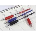 Ballpoint Custom Transparent Ballpoint Pen Plastic Ball-point Pen Red  Blue And Black Colors. 