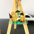 Mob Psycho 100 Keychain Anime Mobu Saiko Hyaku Acrylic Key Chain Funny Cartoon Figures Pendant Key Ring Holder Jewelry Chaveiro. 