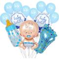 Baby Boy/Girl Decoration Set for Baby Girl or Baby Boy It’s a Boy / It’s a Girl balloons, Foot, Feeder, Baby Shaped and Round Shaped Foil Balloons Best Balloons for Baby Shower, Welcome Baby, and other baby celebrations foil Blloons. 