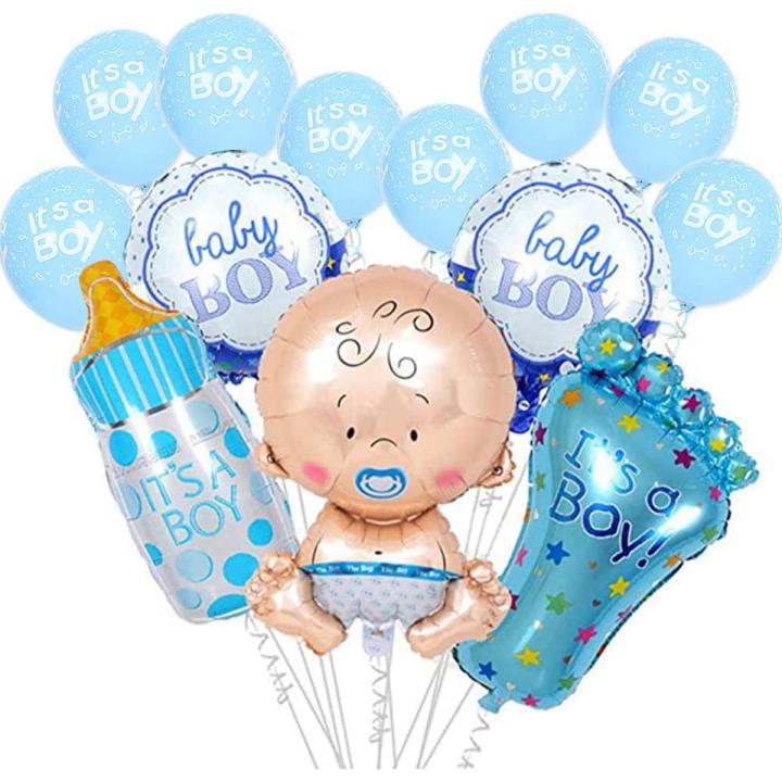 Baby Boy/Girl Decoration Set for Baby Girl or Baby Boy It’s a Boy / It’s a Girl balloons, Foot, Feeder, Baby Shaped and Round Shaped Foil Balloons Best Balloons for Baby Shower, Welcome Baby, and other baby celebrations foil Blloons