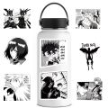 10/50/100pcs Mixed Black White Ainme Sticker Skateboard Computer Helmet Notebook Guitar Phone Graffiti Japan Comic Decals. 