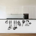 WallsArt Store Happy Kitchen Wall Sticker for Kitchen Decoration. 