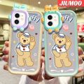 JIUMOO Case For Xiaomi Poco X4 NFC Case Duffy Pattern Little Monster Bowknot Form Casing Soft Shockproof Abrasion Resistant Phone Cases Transparent TPU Silica Gel Camera Lens Protective Cover. 