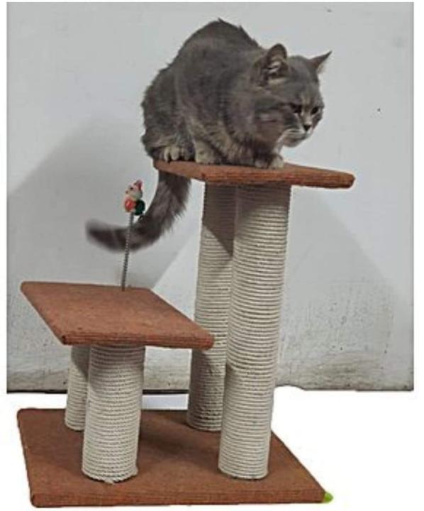 Double Pole Scratching Post For Cats