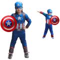 Kids Superhero Captain America Costume Child Avengers Theatrical Steve Rogers Costume Halloween Costumes For Kids Boys. 