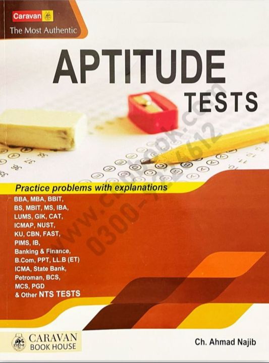 The Most Authentic APTITUDE TEST 2025 by Ch Ahmed Najib – CARAVAN BOOK ...