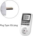 2 x NOVKIT Digital Security Timer Plug Socket Programmable Switch Timer with 10 ON-Off Programs and Random Mode for Home and Indoor (230V, 13A, 2900W). 