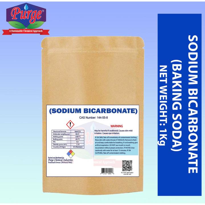 Sodium Bicarbonate 1Kg- Sodium hydrogen carbonate- Baking soda- Baking Powder- Drinks- Toothpaste