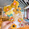 9Pcs/Set Baby Hair Clips For Girls Cartoon Bunny Children Barrettes Lattice Flower Bows Kids Hairpins Baby Girl Hair Accessories. 